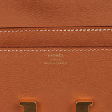 Hermes Constance Wallet To Go Gold Evercolor Gold Hardware - Thumbnail View 7