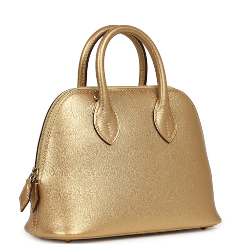 Hermes 1923 Bolide Mini Dore Chevre Chamkilight Permabrass Hardware