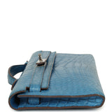 Pre-owned Hermes Kelly Cut Mykonos Matte Alligator Palladium Hardware - Thumbnail View 3