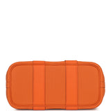 Hermes  Garden Party Neo 23 "Bredies" Orange, Rose Sakura, Bleu Navy Togo and Swift Palladium Hardware - Thumbnail View 6