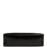 Hermes Special Order (HSS) Kelly Pochette Black Verso Shiny Alligator Gold Hardware - Thumbnail View 6