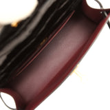 Hermes Special Order (HSS) Kelly Pochette Black Verso Shiny Alligator Gold Hardware - Thumbnail View 8