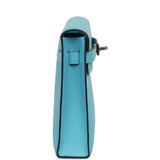 Hermes Kelly Elan Bleu Du Nord Madame Palladium Hardware - Thumbnail View 3