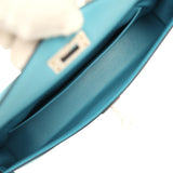 Hermes Kelly Elan Bleu Du Nord Madame Palladium Hardware - Thumbnail View 8