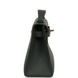 Hermes Kelly Pochette Vert Mangrove Swift Permabrass Hardware - Thumbnail View 3