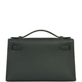 Hermes Kelly Pochette Vert Mangrove Swift Permabrass Hardware - Thumbnail View 4
