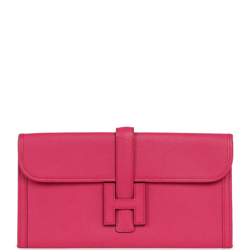 Hermes Jige Elan 29 Rose Shocking Chevre Mysore