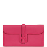 Pre-owned Hermes Jige Elan 29 Rose Shocking Chevre Mysore - Thumbnail View 1