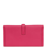 Pre-owned Hermes Jige Elan 29 Rose Shocking Chevre Mysore - Thumbnail View 4