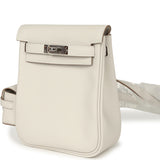 Hermes Mini Kelly Jump Backpack Gris Pale Swift Palladium Hardware - Thumbnail View 6