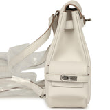 Hermes Mini Kelly Jump Backpack Gris Pale Swift Palladium Hardware - Thumbnail View 3