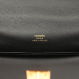 Pre-owned Hermes Kelly Pochette Black Swift Rose Gold Hardware - Thumbnail View 7