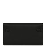 Hermes Kelly Wallet To Go Black Epsom Palladium Hardware - Thumbnail View 4