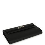 Hermes Kelly Wallet To Go Black Epsom Palladium Hardware - Thumbnail View 3