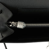 Hermes Kelly Wallet To Go Black Epsom Palladium Hardware - Thumbnail View 8