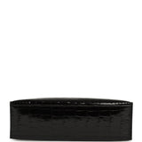 Hermes Special Order (HSS) Kelly Pochette Black Verso Shiny Alligator Palladium Hardware - Thumbnail View 6