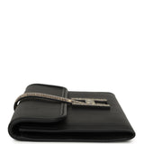 Hermes Jige Duo Clutch Black Swift, Varanus Niloticus Lizard Touch Palladium Hardware - Thumbnail View 4