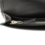 Hermes Jige Duo Clutch Black Swift, Varanus Niloticus Lizard Touch Palladium Hardware - Thumbnail View 10