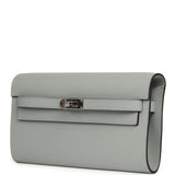 Hermes Kelly Wallet To Go Bleu Glacier Epsom Palladium Hardware - Thumbnail View 6