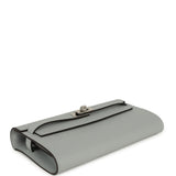 Hermes Kelly Wallet To Go Bleu Glacier Epsom Palladium Hardware - Thumbnail View 3