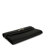 Hermes Kelly Long Wallet Black Epsom Palladium Hardware - Thumbnail View 3