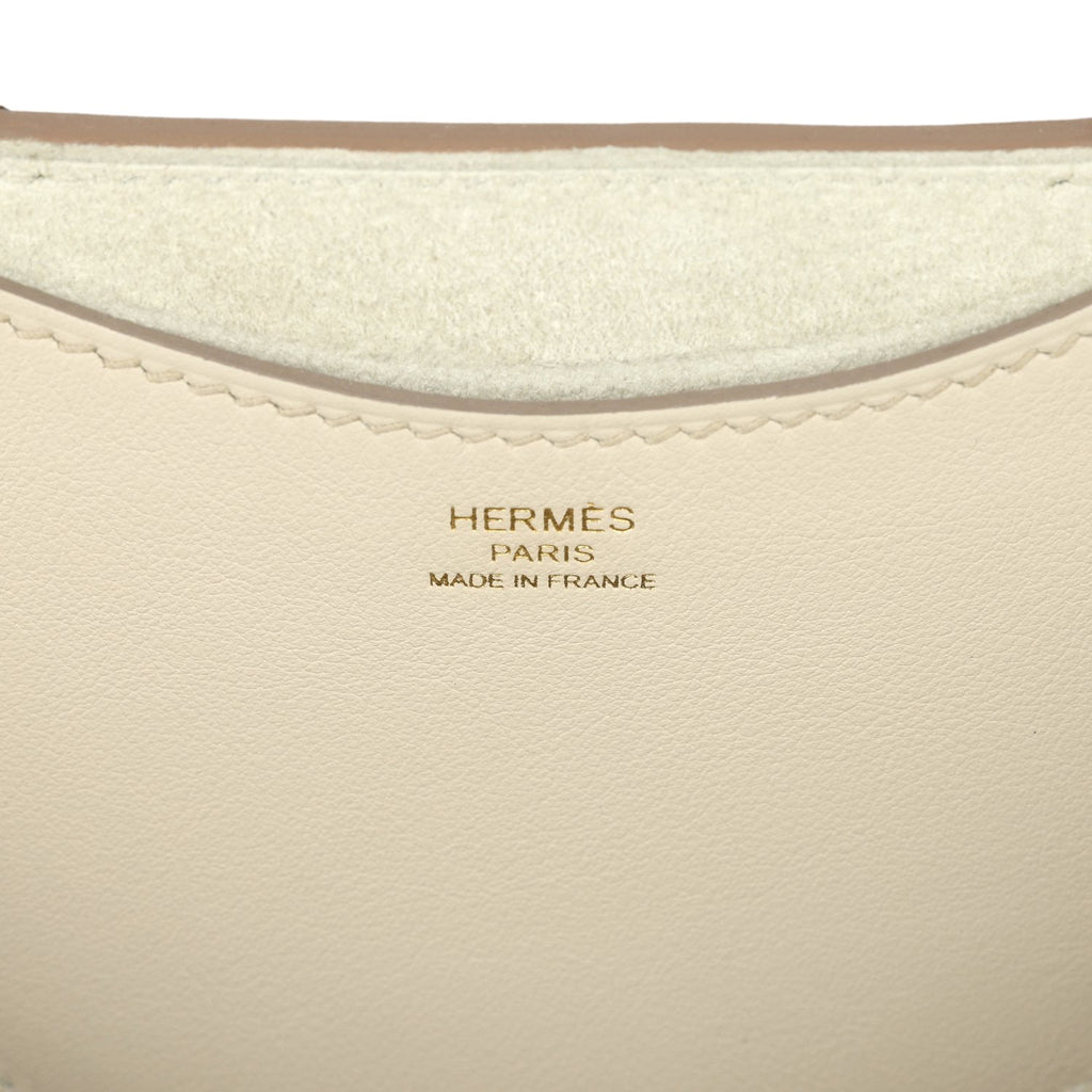 Hermes In-The-Loop 18 Beton Clemence, Swift Gold Hardware