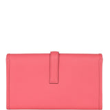 Hermes Jige Duo Clutch Rose Azalee Swift Palladium Hardware - Thumbnail View 3