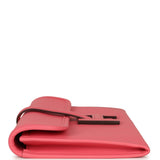 Hermes Jige Duo Clutch Rose Azalee Swift Palladium Hardware - Thumbnail View 4