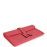 Hermes Jige Duo Clutch Rose Azalee Swift Palladium Hardware - Thumbnail View 5