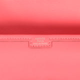 Hermes Jige Duo Clutch Rose Azalee Swift Palladium Hardware - Thumbnail View 7