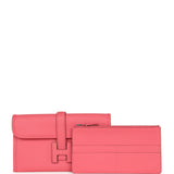 Hermes Jige Duo Clutch Rose Azalee Swift Palladium Hardware - Thumbnail View 8