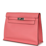 Hermes Kelly Danse Rose Azalee Verso Evercolor Palladium Hardware - Thumbnail View 5