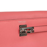 Hermes Kelly Danse Rose Azalee Verso Evercolor Palladium Hardware - Thumbnail View 7