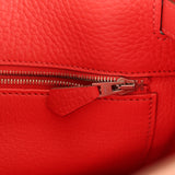 Pre-owned Hermes So Kelly 22 Sanguine, Rose Jaipur Eclat Clemence Palladium Hardware - Thumbnail View 10