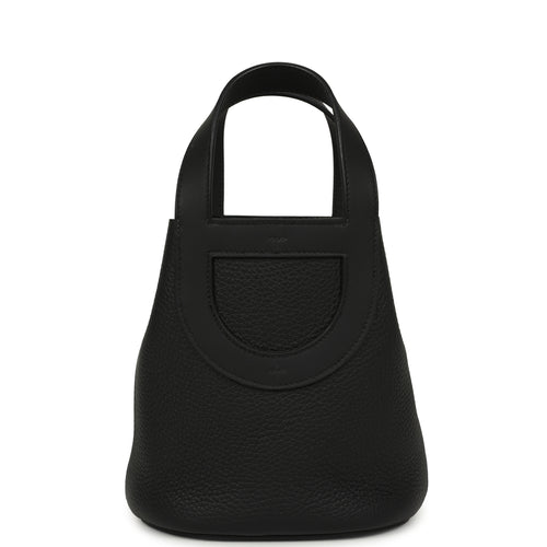 Hermes In-The-Loop 18 Black Clemence, Swift Palladium Hardware