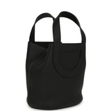 Hermes In-The-Loop 18 Black Clemence, Swift Palladium Hardware - Thumbnail View 2