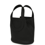 Hermes In-The-Loop 18 Black Clemence, Swift Palladium Hardware - Thumbnail View 5
