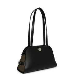 Hermes Tablier Sellier Black Vache Hunter, Swift, Vert Loden Toile Militaire Canvas Palladium Hardware