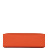 Hermes Kelly Pochette Tangerine Swift Palladium Hardware - Thumbnail View 6