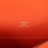 Hermes Kelly Pochette Tangerine Swift Palladium Hardware - Thumbnail View 7