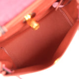 Hermes Herbag Zip 31 PM Rouge H Militaire Canvas, Rouge Sellier Vache Hunter Gold Hardware - Thumbnail View 11