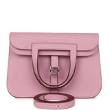 Hermes Halzan 25 Mauve Sylvestre Clemence Palladium Hardware - Thumbnail View 1