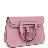 Hermes Halzan 25 Mauve Sylvestre Clemence Palladium Hardware - Thumbnail View 2