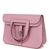 Hermes Halzan 25 Mauve Sylvestre Clemence Palladium Hardware - Thumbnail View 5
