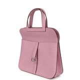Hermes Halzan 25 Mauve Sylvestre Clemence Palladium Hardware - Thumbnail View 10
