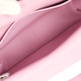 Hermes Halzan 25 Mauve Sylvestre Clemence Palladium Hardware - Thumbnail View 11