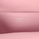 Hermes Halzan 25 Mauve Sylvestre Clemence Palladium Hardware - Thumbnail View 12