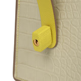 Hermes Petit H Robot Cube Minaudiere Jaune Citron Epsom, Beton, Vert D'eau Matte Alligator Mississippiensis Mixed Metal Hardware - Thumbnail View 8