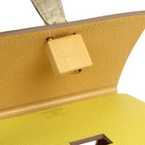 Hermes Petit H Robot Cube Minaudiere Jaune Citron Epsom, Beton, Vert D'eau Matte Alligator Mississippiensis Mixed Metal Hardware - Thumbnail View 9