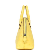 Hermes 1923 Bolide Mini Jaune Citron Ostrich Palladium Hardware - Thumbnail View 3